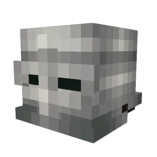 bee7 Minecraft avatar head, 3D render