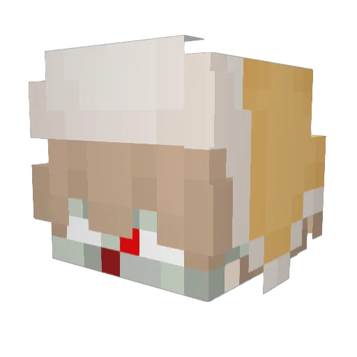 Minecraft-Avatar von beeJage7: Kopf als 3D-Render