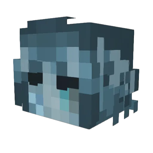 bee__e Minecraft avatar head, 3D render