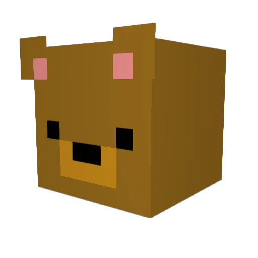 bee_low Minecraft avatar head, 3D render