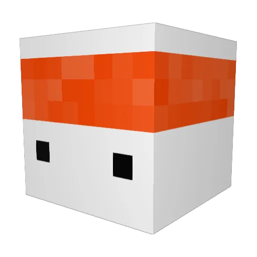 beeatzy Minecraft avatar head, 3D render