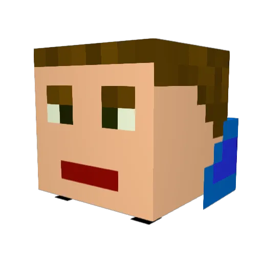 beebis69 Minecraft avatar head, 3D render