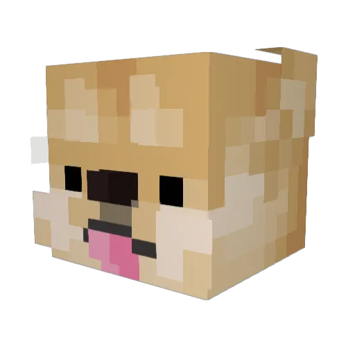 beeboloko Minecraft avatar head, 3D render