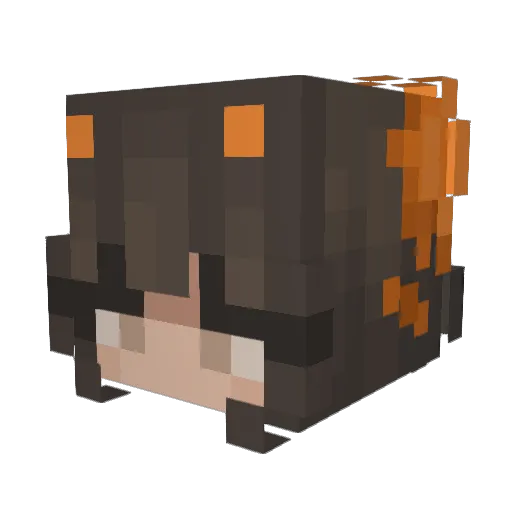 beebos Minecraft avatar head, 3D render