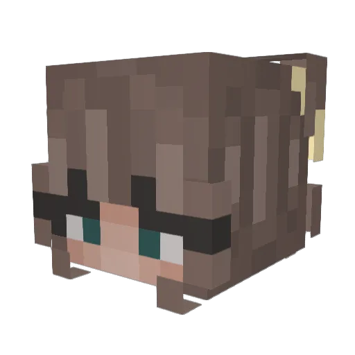 beebulb Minecraft avatar head, 3D render