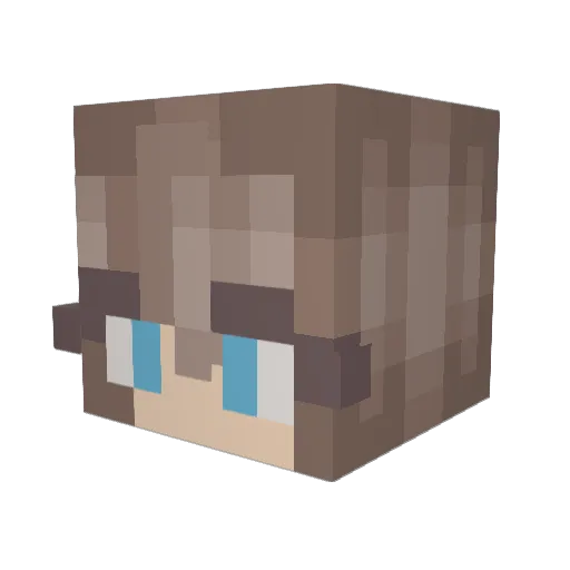 beechna Minecraft avatar head, 3D render