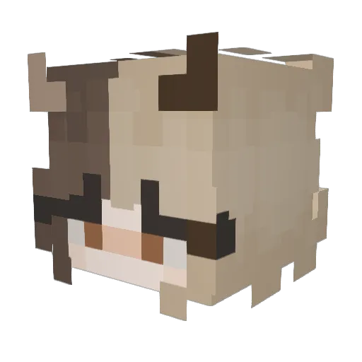 beedoe Minecraft avatar head, 3D render