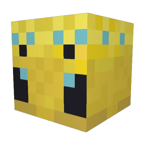 beeeatrice Minecraft avatar head, 3D render