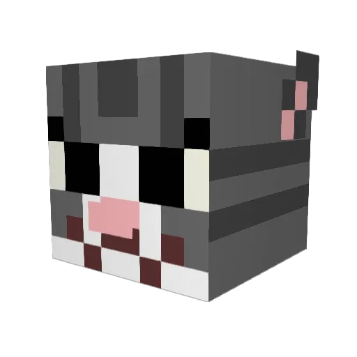 beeemoji Minecraft avatar head, 3D render