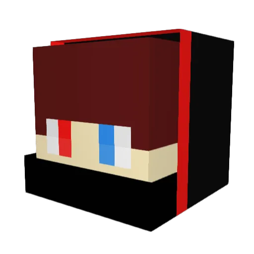 beeeshan Minecraft avatar head, 3D render