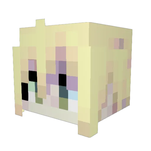 beef826 Minecraft avatar head, 3D render