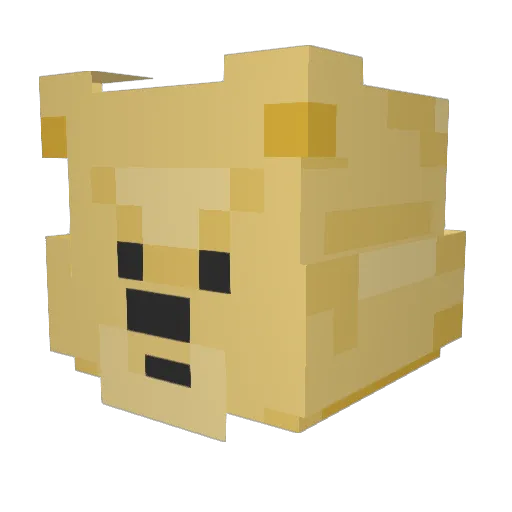 beef_lips Minecraft avatar head, 3D render