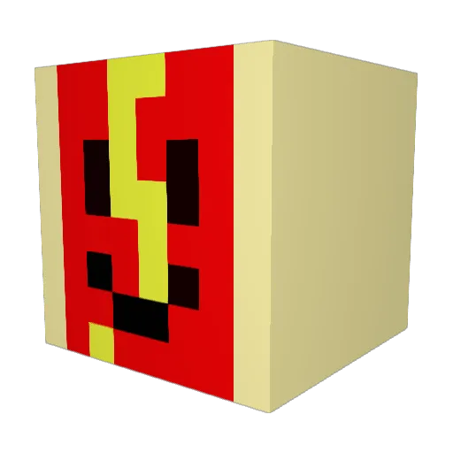 beefa1768 Minecraft avatar head, 3D render