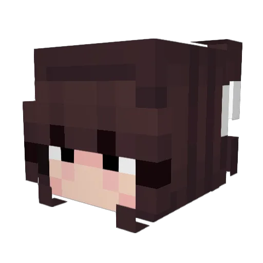 beefios Minecraft avatar head, 3D render