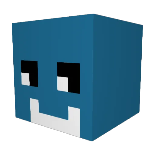beefmolar Minecraft avatar head, 3D render
