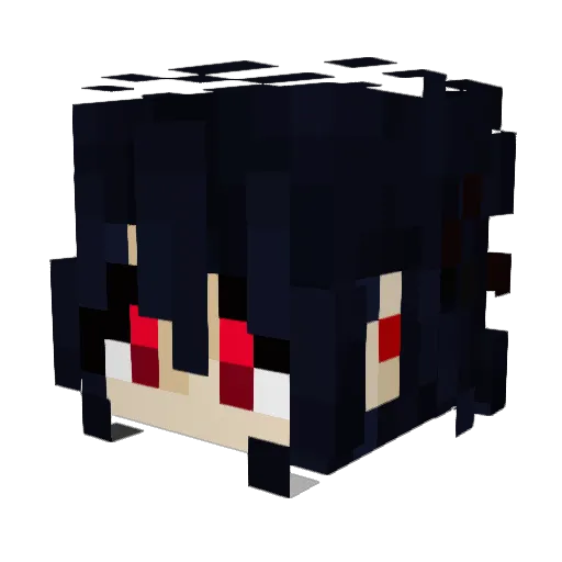 beeforreal Minecraft avatar head, 3D render