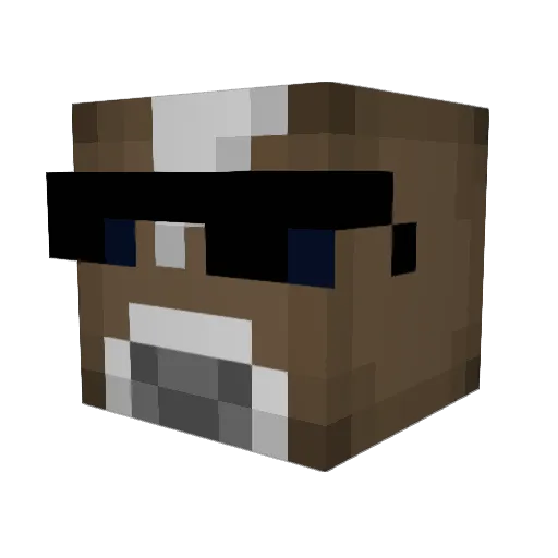 beefthegoose Minecraft avatar head, 3D render