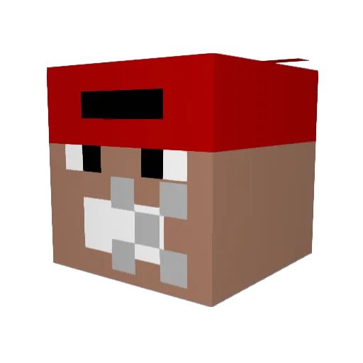 beefyboy39 Minecraft avatar head, 3D render