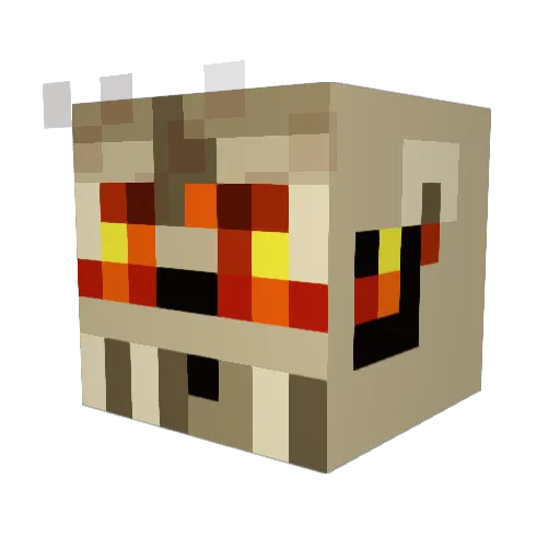 beefza Minecraft avatar head, 3D render