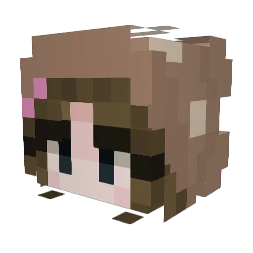 beelel Minecraft avatar head, 3D render