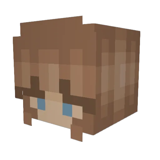 beelinn Minecraft avatar head, 3D render
