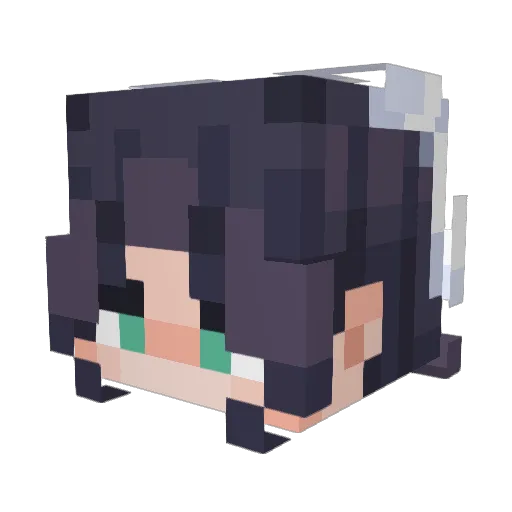 beelmito Minecraft avatar head, 3D render