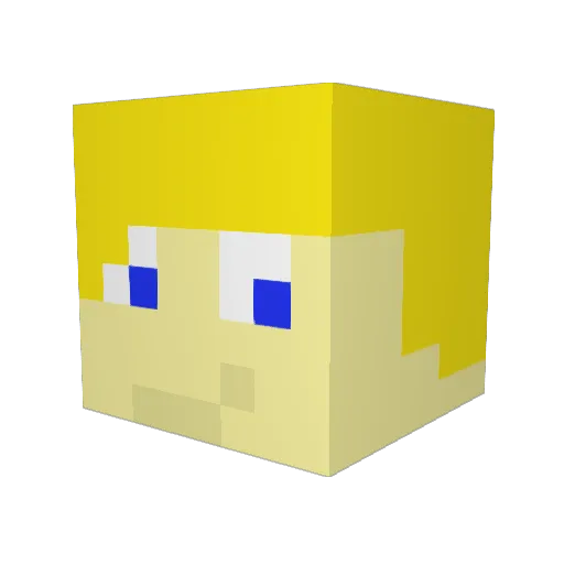 beeman710 Minecraft avatar head, 3D render