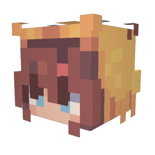 beemjg Minecraft avatar head, 3D render