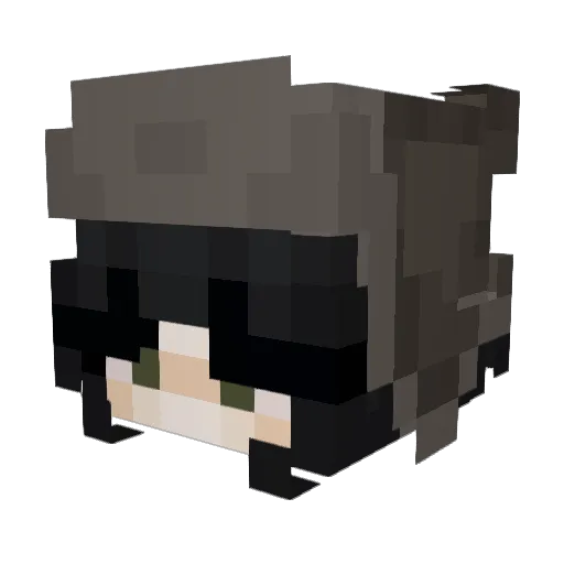 beemvncher Minecraft avatar head, 3D render
