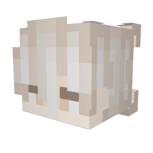 beenonline Minecraft avatar head, 3D render
