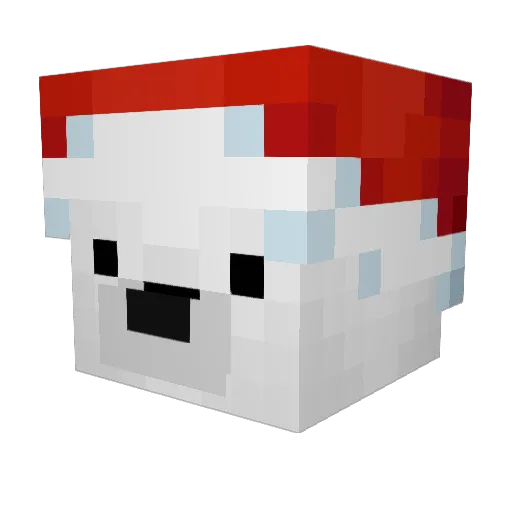 beensama Minecraft avatar head, 3D render