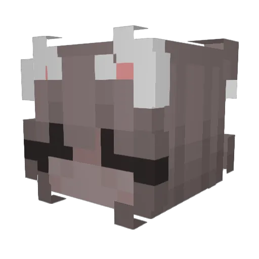 beensleeping Minecraft avatar head, 3D render