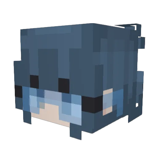 beenv Minecraft avatar head, 3D render
