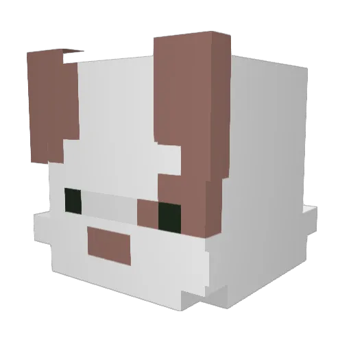 beep6eep Minecraft avatar head, 3D render