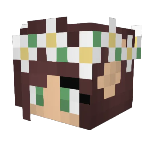 beepalicious Minecraft avatar head, 3D render