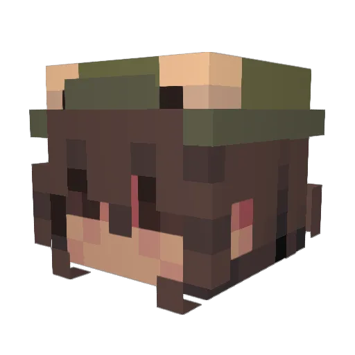 beepington Minecraft avatar head, 3D render