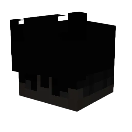 beerdigt Minecraft avatar head, 3D render