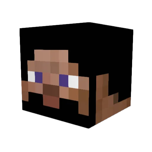beertrucker Minecraft avatar head, 3D render