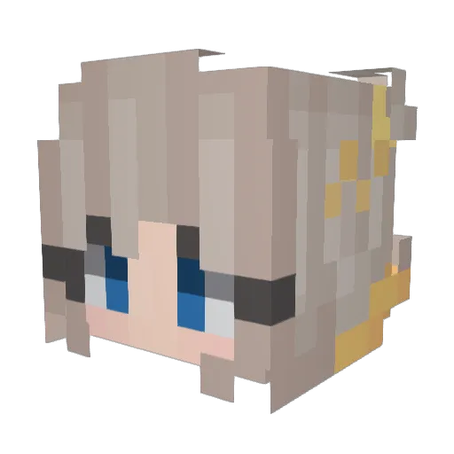 beesfordays Minecraft avatar head, 3D render