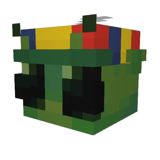 beeski000 Minecraft avatar head, 3D render