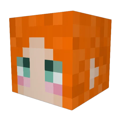 beespenstar Minecraft avatar head, 3D render