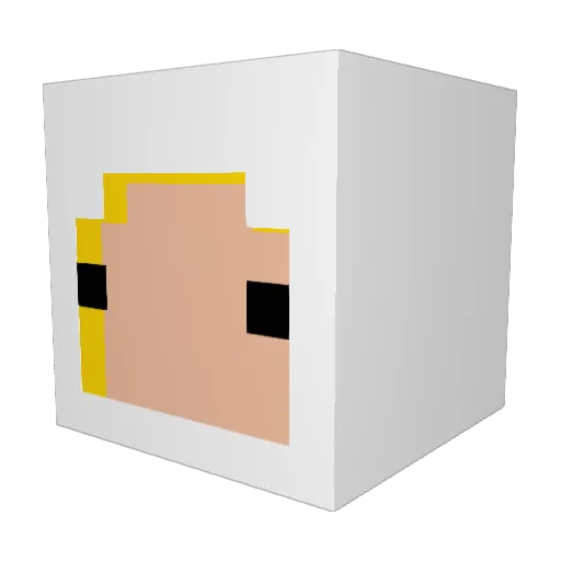 beetbutter Minecraft avatar head, 3D render