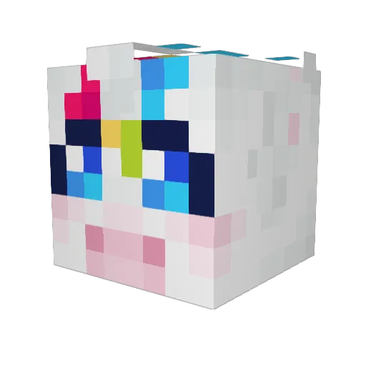 beetlebarks Minecraft avatar head, 3D render