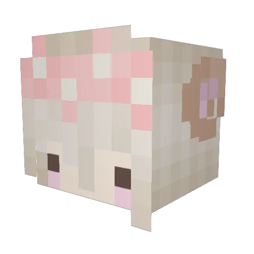 beeuniverse Minecraft avatar head, 3D render