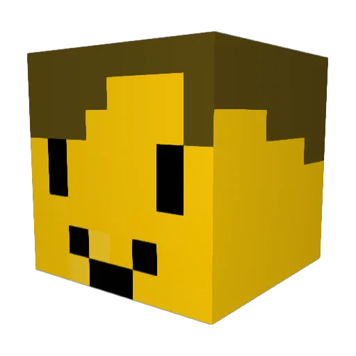 beewither Minecraft avatar head, 3D render