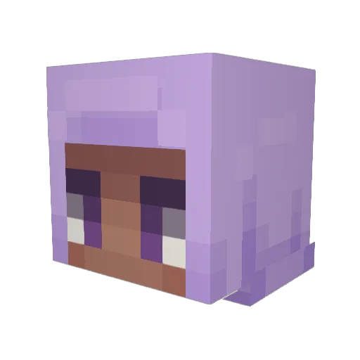 beewoowoo Minecraft avatar head, 3D render