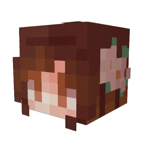 beeworthy Minecraft avatar head, 3D render