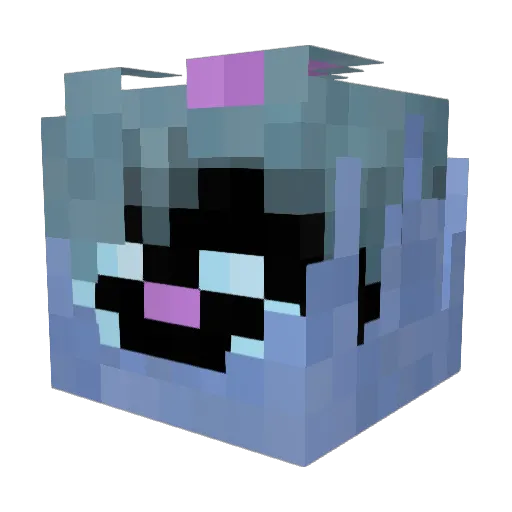 beewow Minecraft avatar head, 3D render