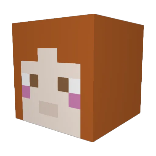beezy108 Minecraft avatar head, 3D render