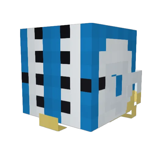 beezybmo Minecraft avatar head, 3D render